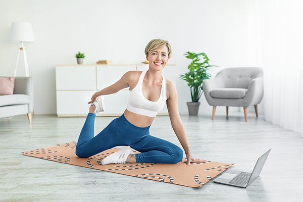 CE58 Tan 6mm Non-Slip Yoga Mat | Cushioned Grip, Easy-Clean PER | Yune Yoga