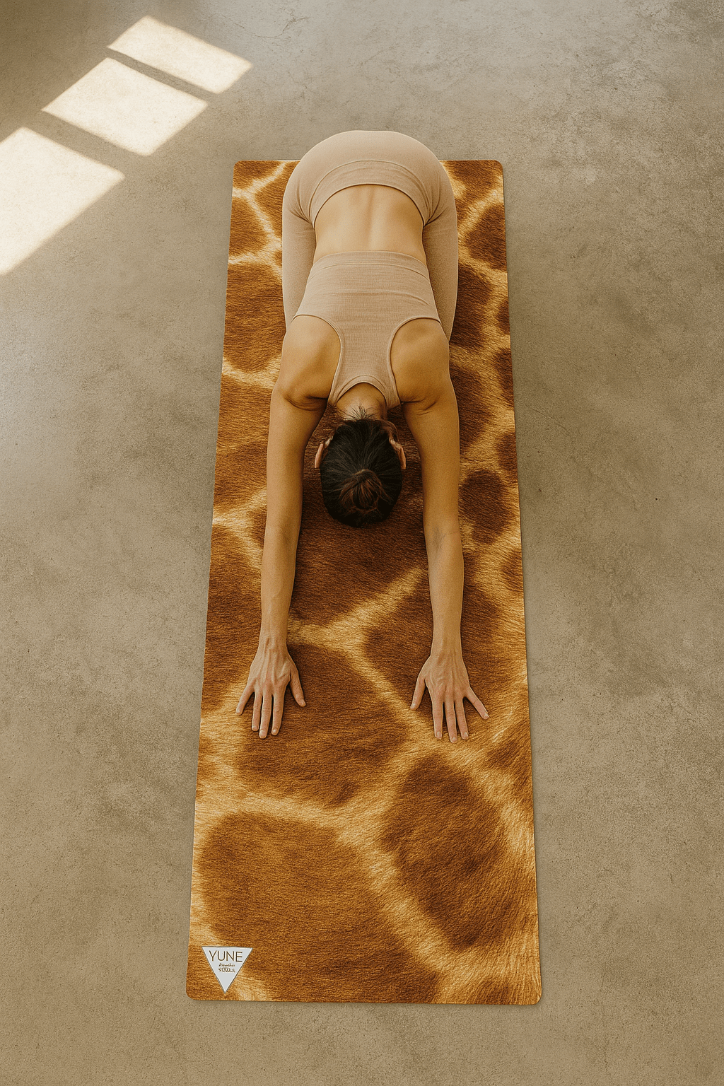 Giraffe Print Eco Yoga Mat – 6mm Support, Non - Slip Surface | Yune Yune Yoga