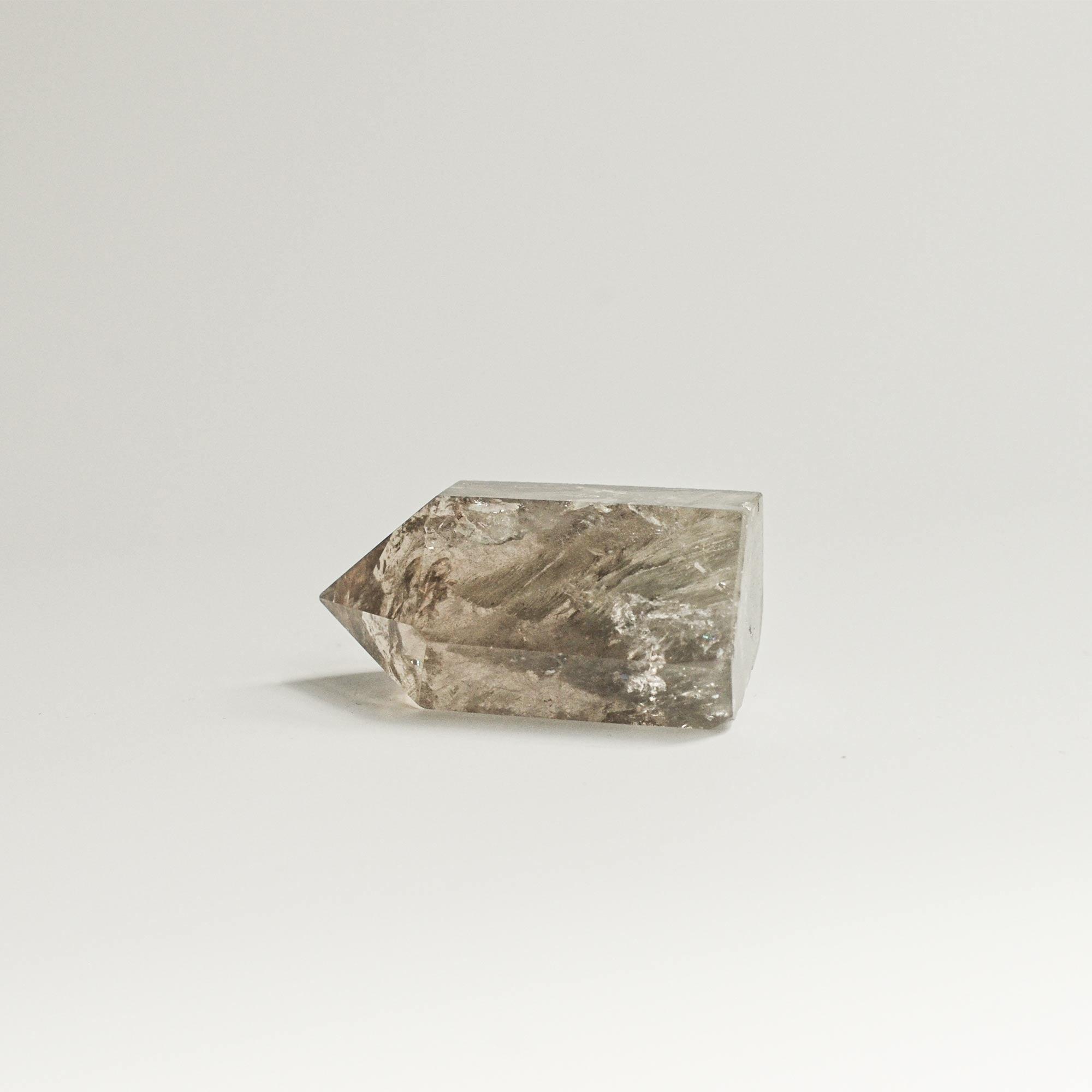 Grey Phantom Quartz Crystal Tower CEDAR AND MYRRH