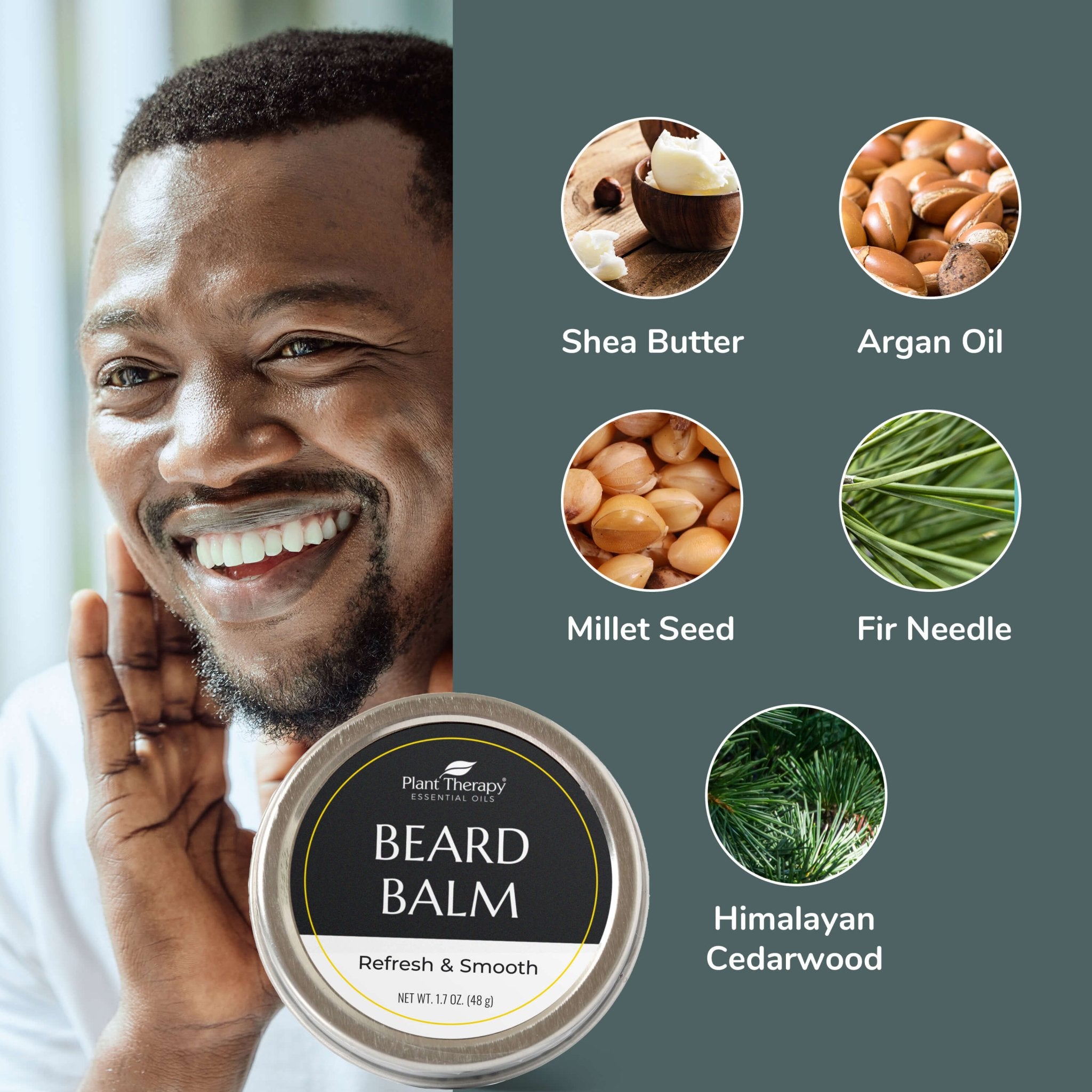 Hair Therapy Refresh & Smooth Beard Balm Plant Therapy