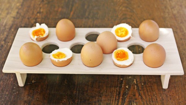 Hand - Carved Wooden Fridge Egg Tray Kanju Interiors