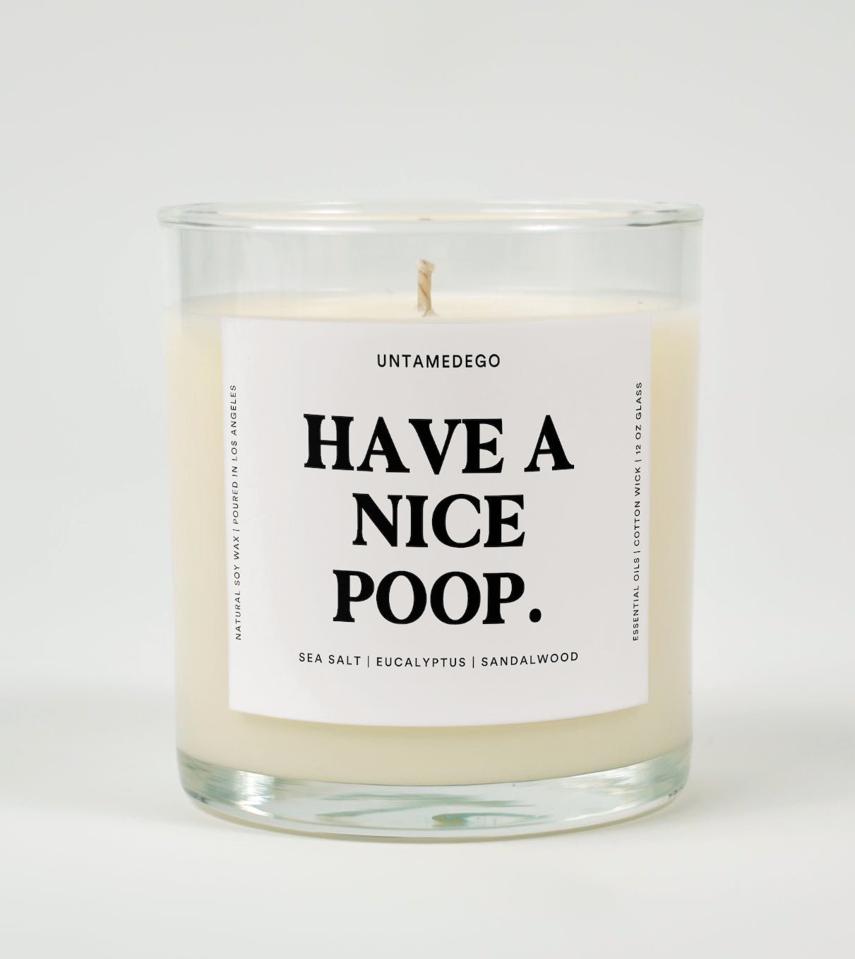 Have A Nice Poop Glass Candle UntamedEgo LLC.
