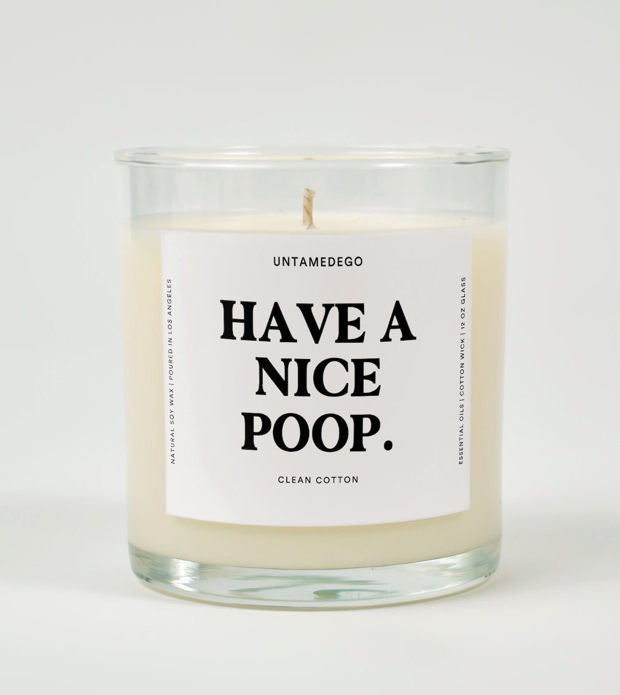 Have A Nice Poop Glass Candle UntamedEgo LLC.
