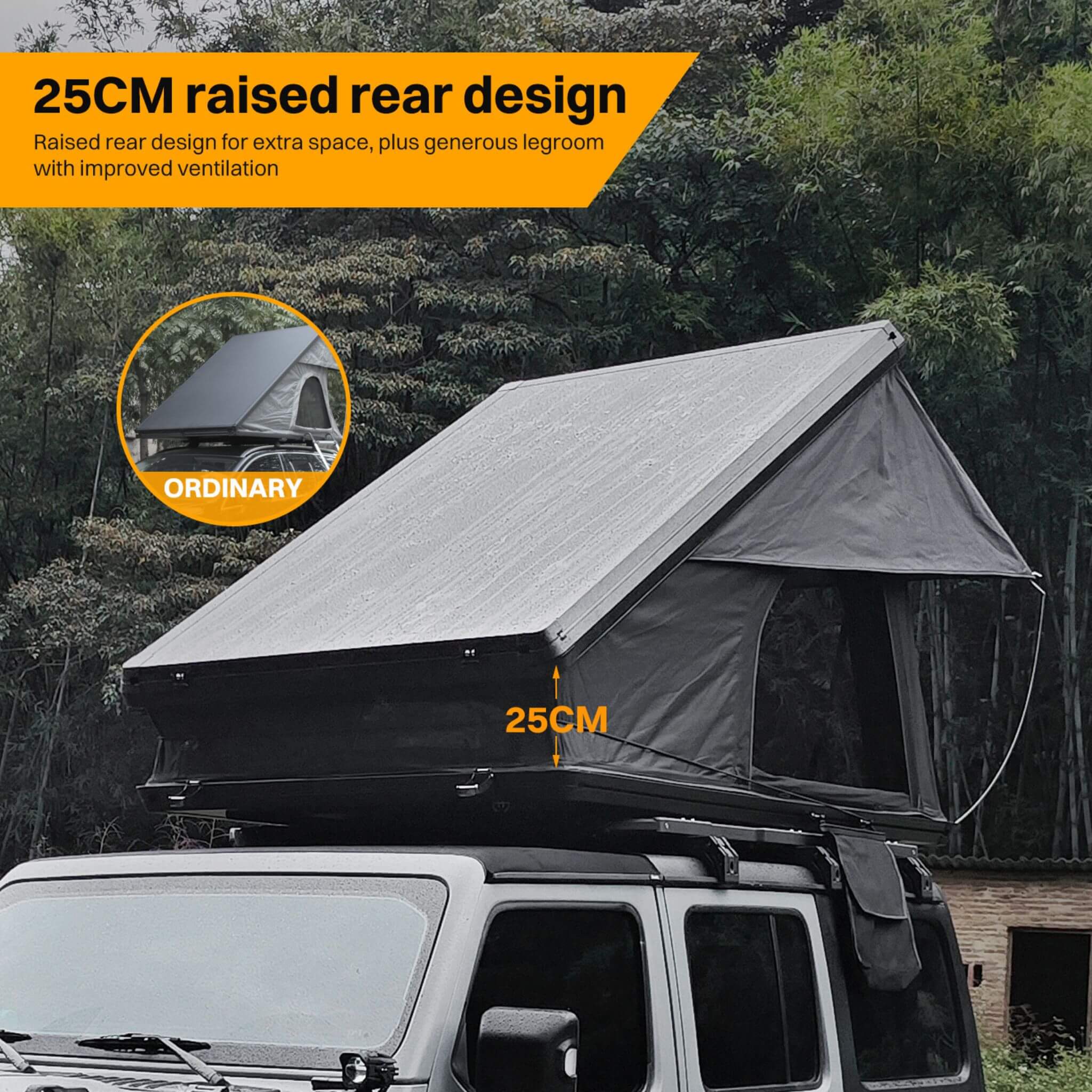 Heavy Duty 2 - 3 Person Hardshell Rooftop Tent With Ladder (SAK93120) SAKSBY WHOLESALE