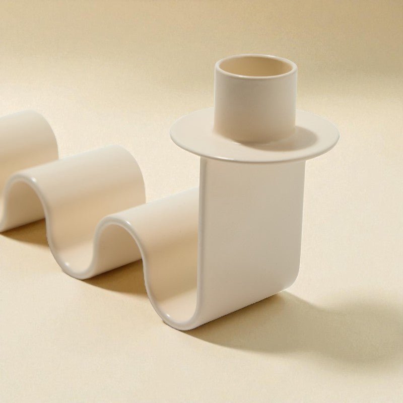 Helen White Candle Holder MESO