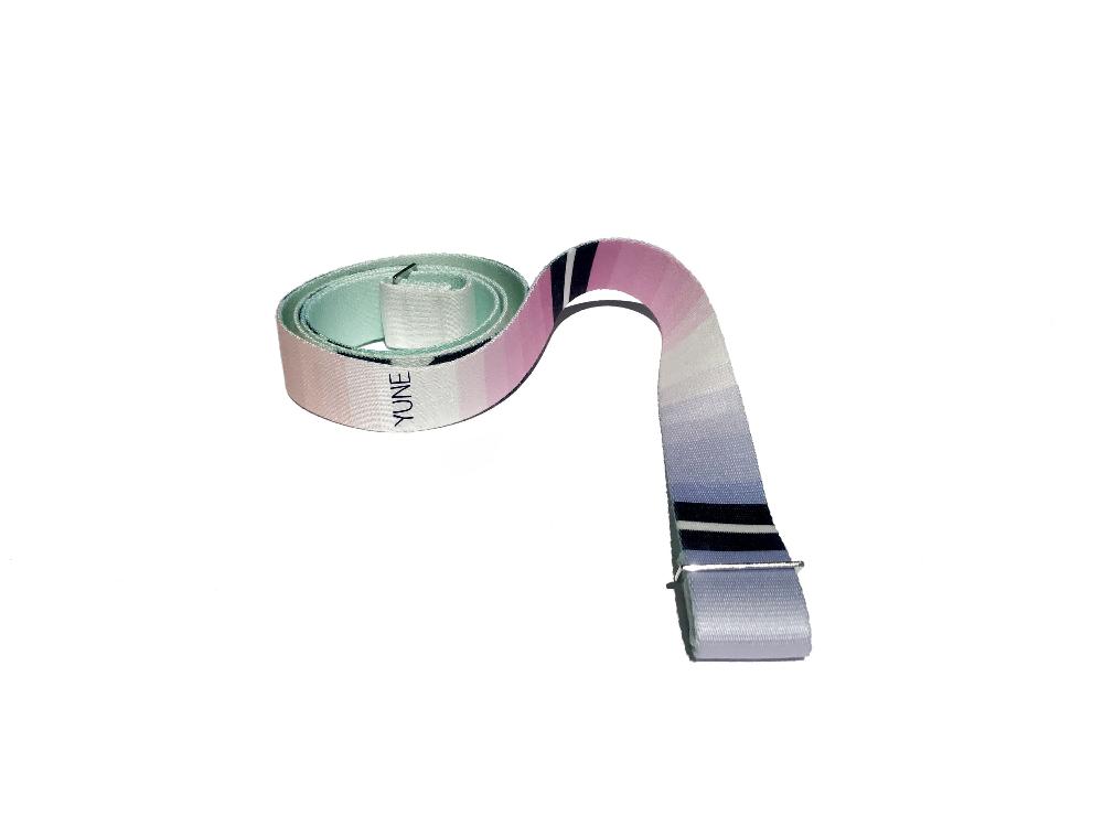 Helena Yoga Strap – Rainbow Stretching Strap w/ Metal Buckles | Yune Yoga Yune Yoga