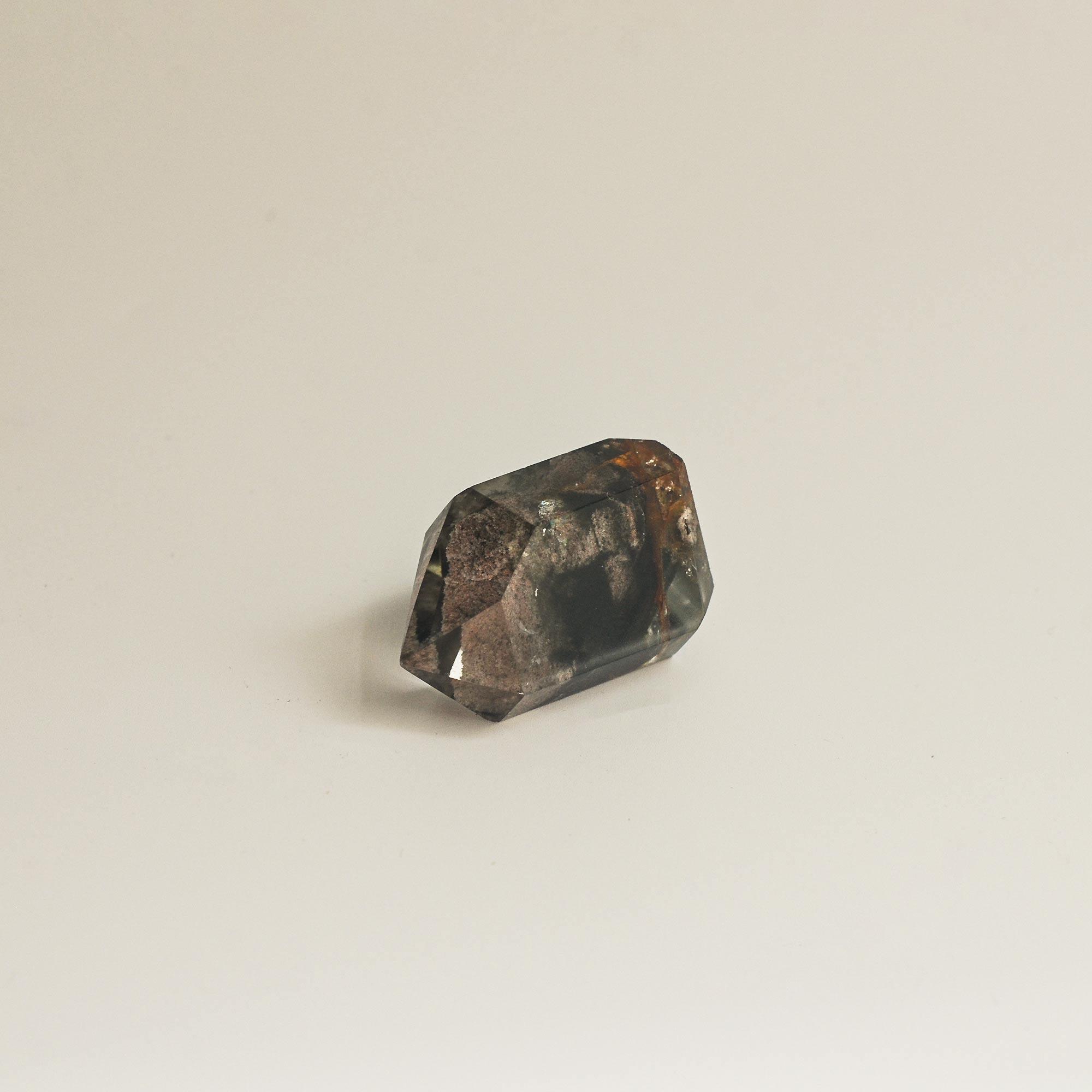 Hematite Phantom Quartz Crystal Tower | Short CEDAR AND MYRRH