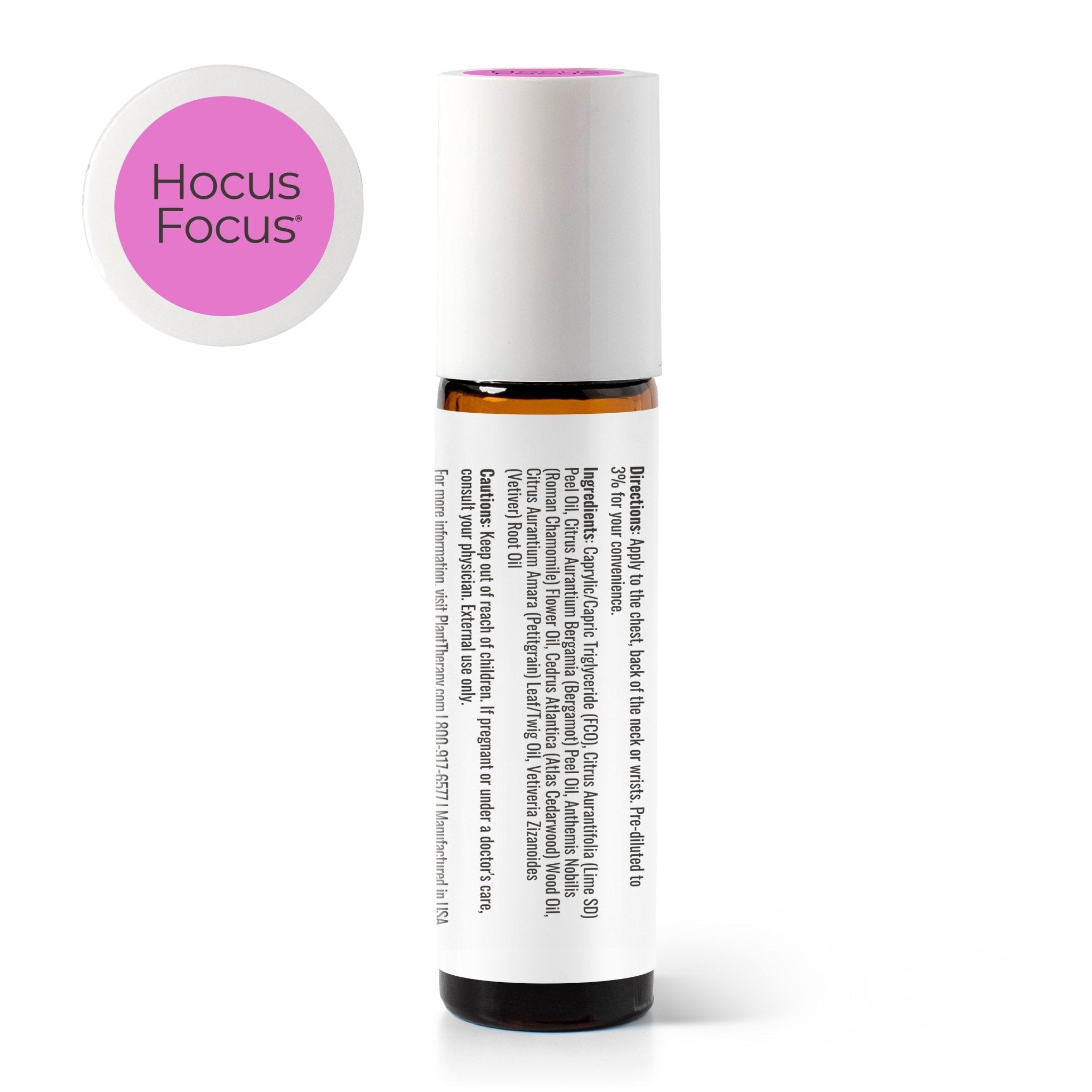 Hocus Focus KidSafe Essential Oil Blend Pre - Diluted Roll - On Plant Therapy