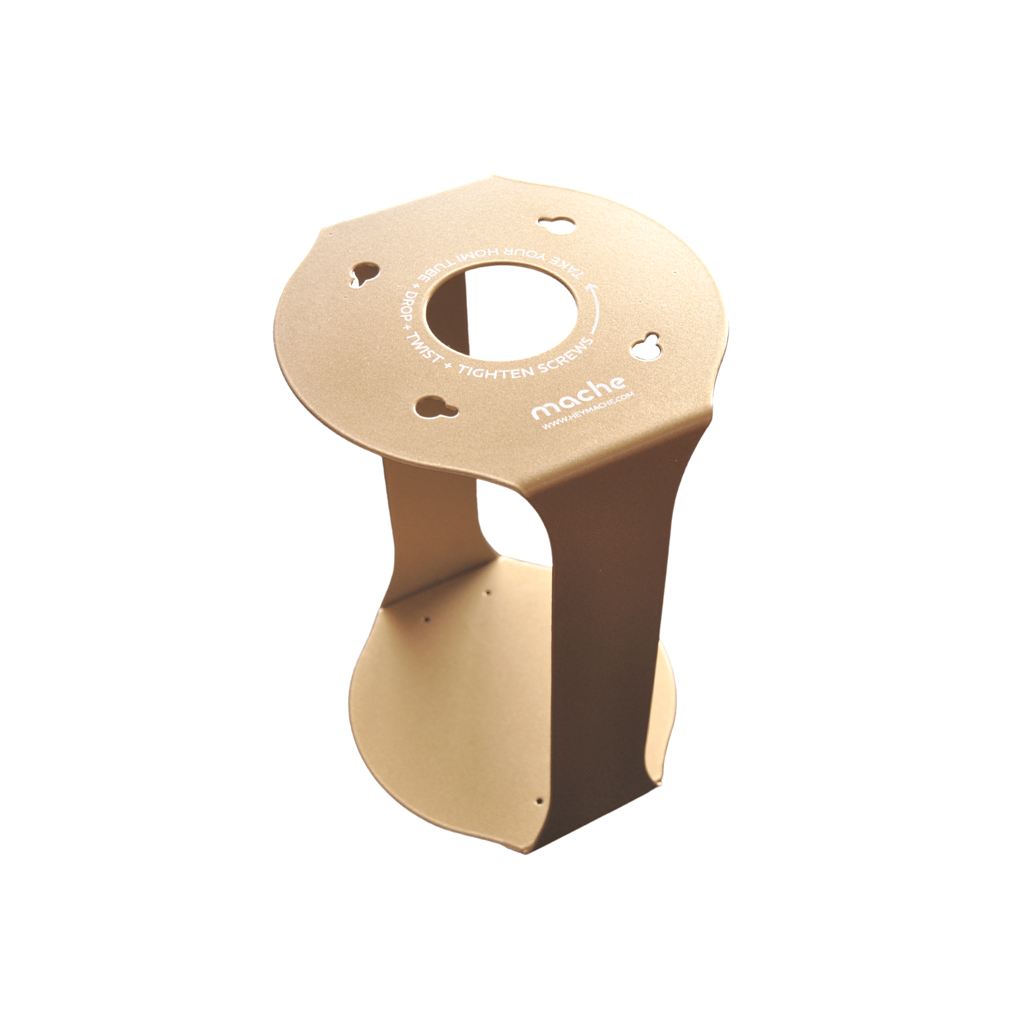 Homi Yoga Block Floor Stand | Gold Mache