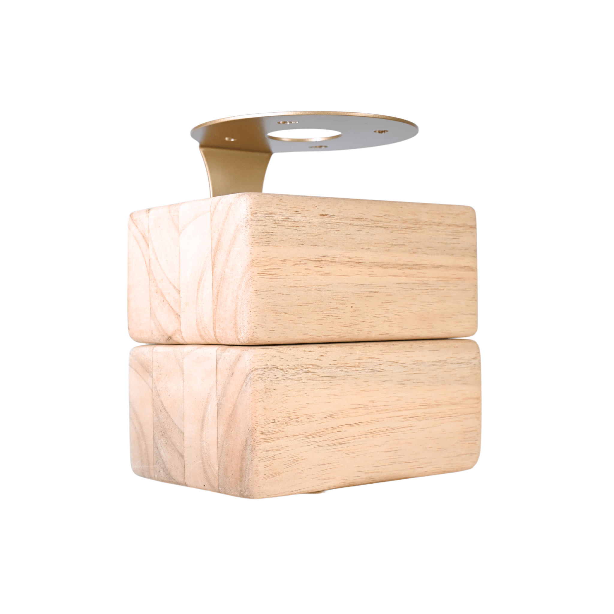 Homi Yoga Block Wall Bracket | Gold Mache