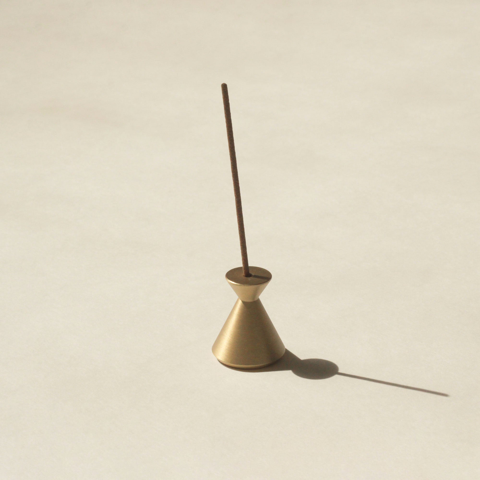 Hourglass Brass Incense Holder CEDAR AND MYRRH