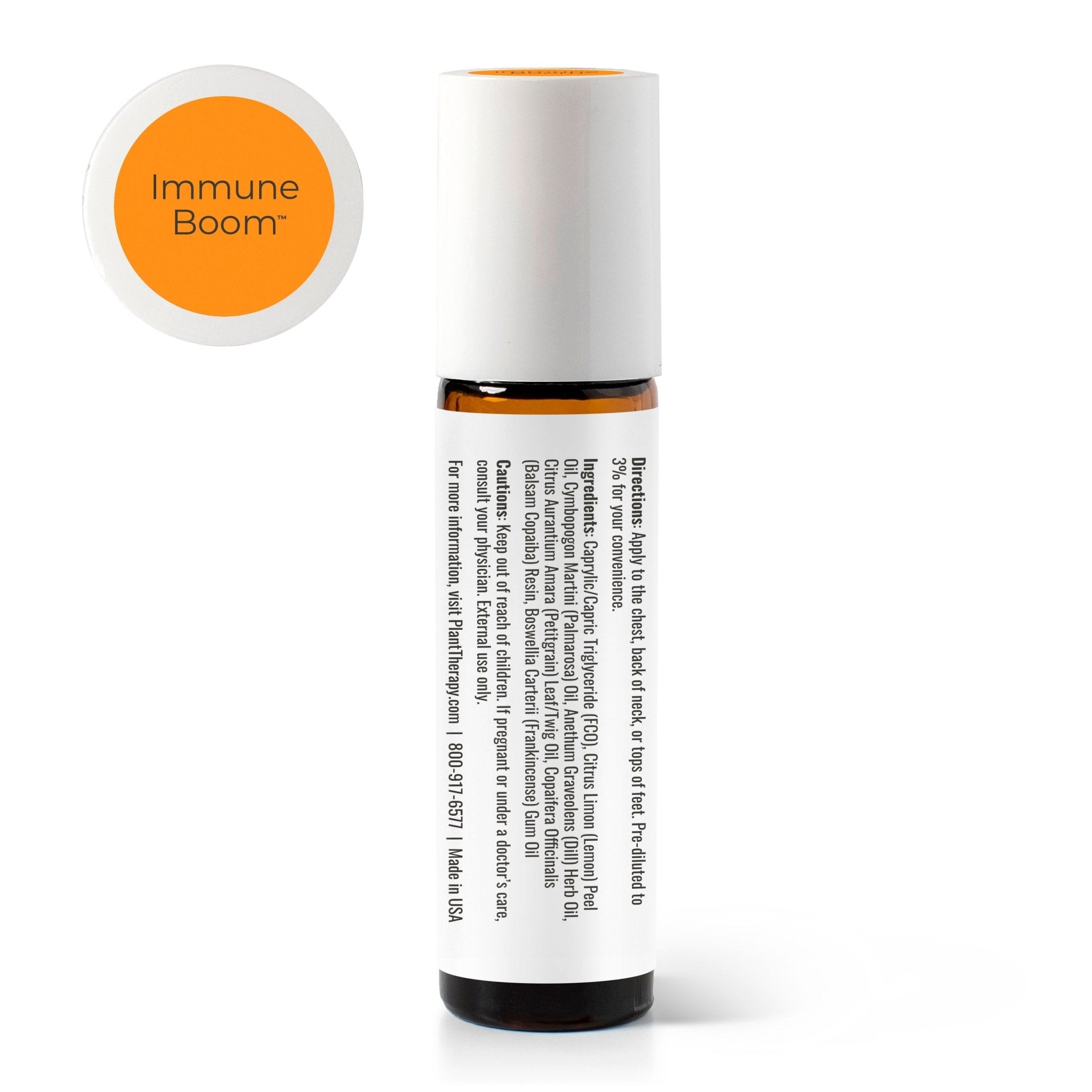Immune Boom KidSafe Essential Oil Pre - Diluted Roll - On Plant Therapy