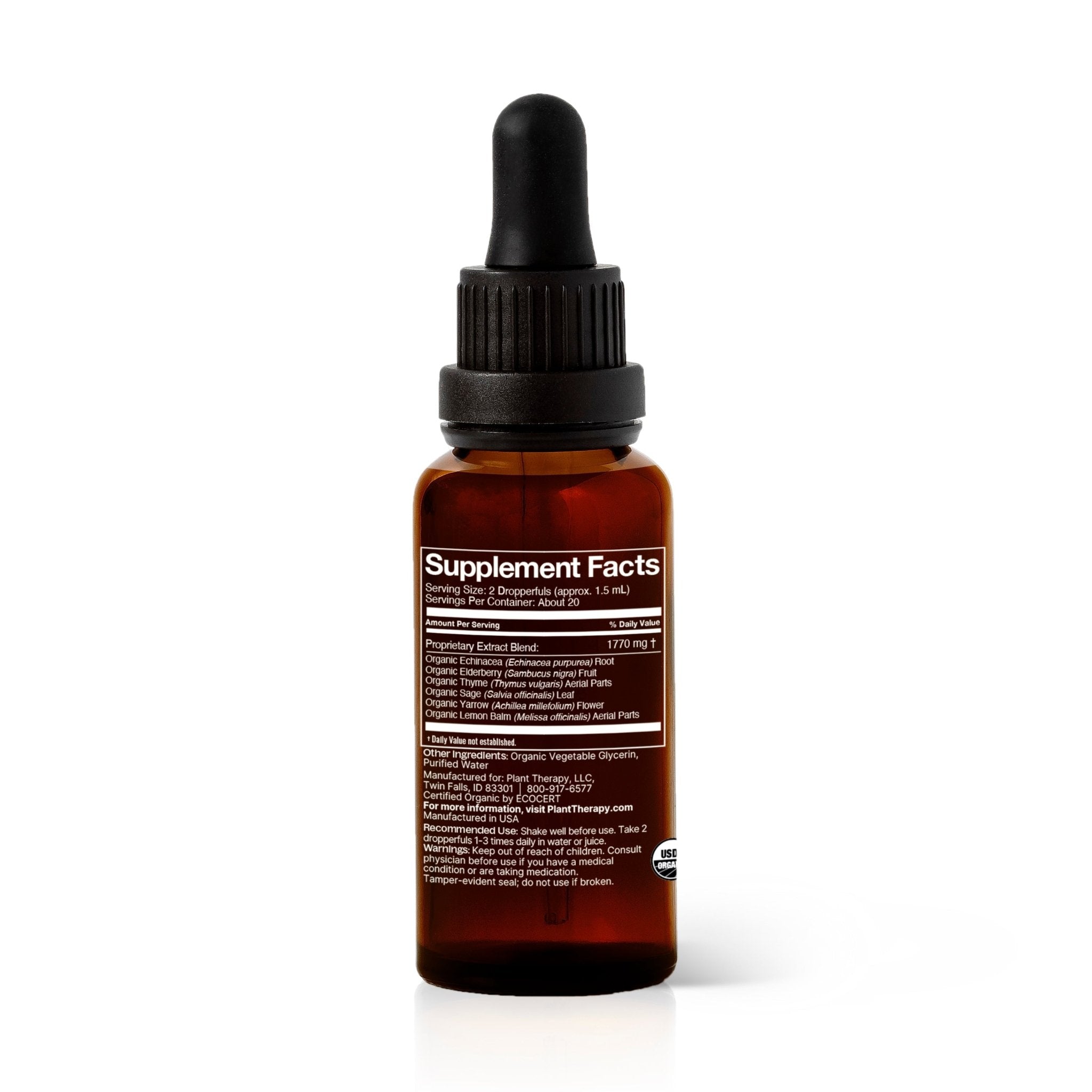 Immunity Boost Organic Herbal Supplement Plant Therapy