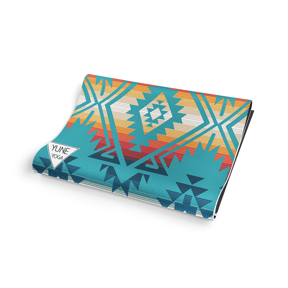 Jerome Turquoise Yoga Mat – 6 mm Extra Thick, Double-Sided Non-Slip, Eco-Friendly PER with Turquoise Water-Inspired Design | Yune Yoga