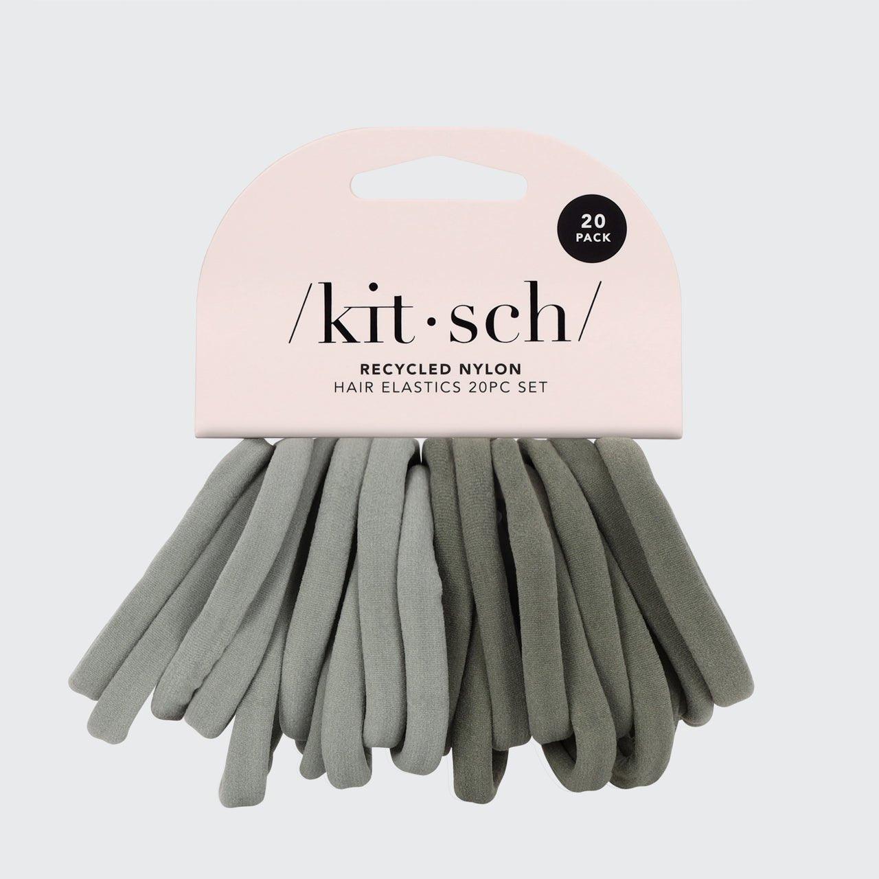 KITSCH Eco - Friendly Nylon Elastics 20pc set - Eucalyptus