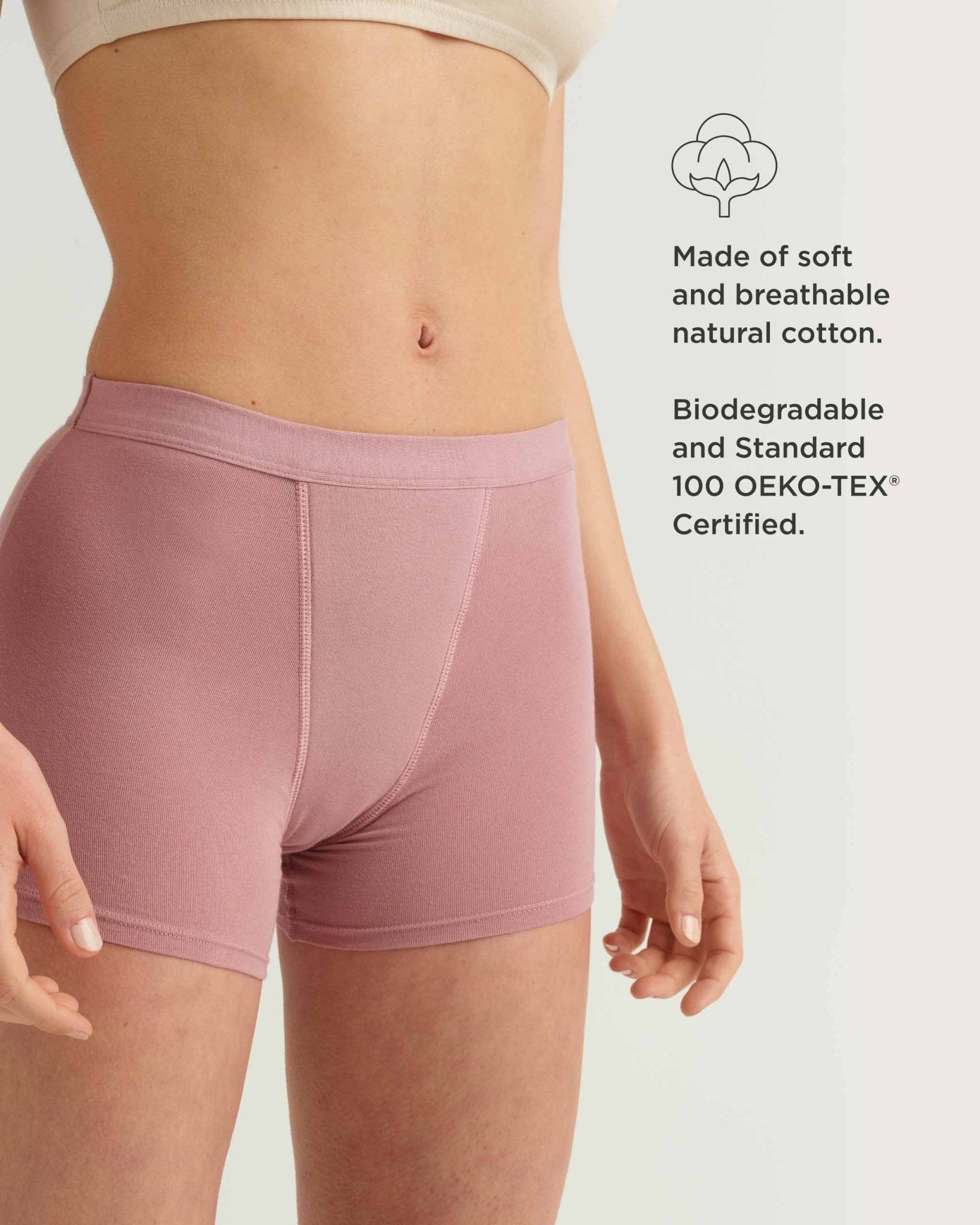 Leakproof Cotton Sleep Short Saalt