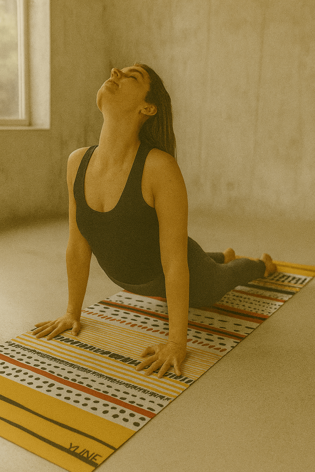 Leo Yoga Mat – Non - Slip, Cushioned, and Zodiac - Inspired for Studio, Home & Outdoor Practice Yune Yoga