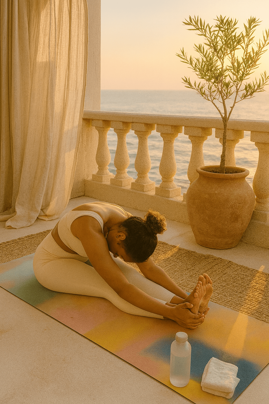 Libra Yoga Mat – Non - Slip Grip, Cushioned Support & Zodiac - Inspired Design Yune Yoga