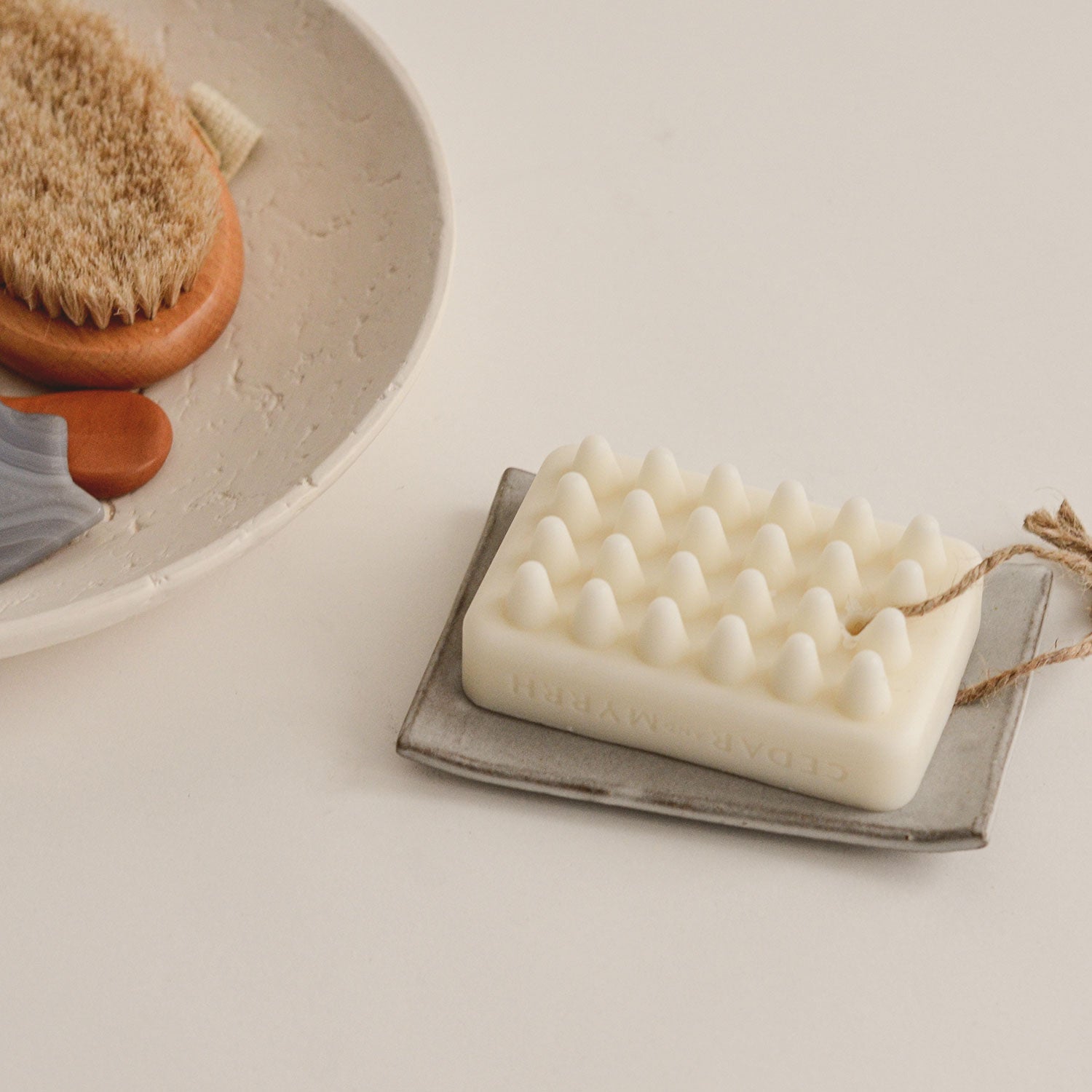 LIMITED Palo Santo Massage Bar Soap – Hand - Wrapped Version CEDAR AND MYRRH