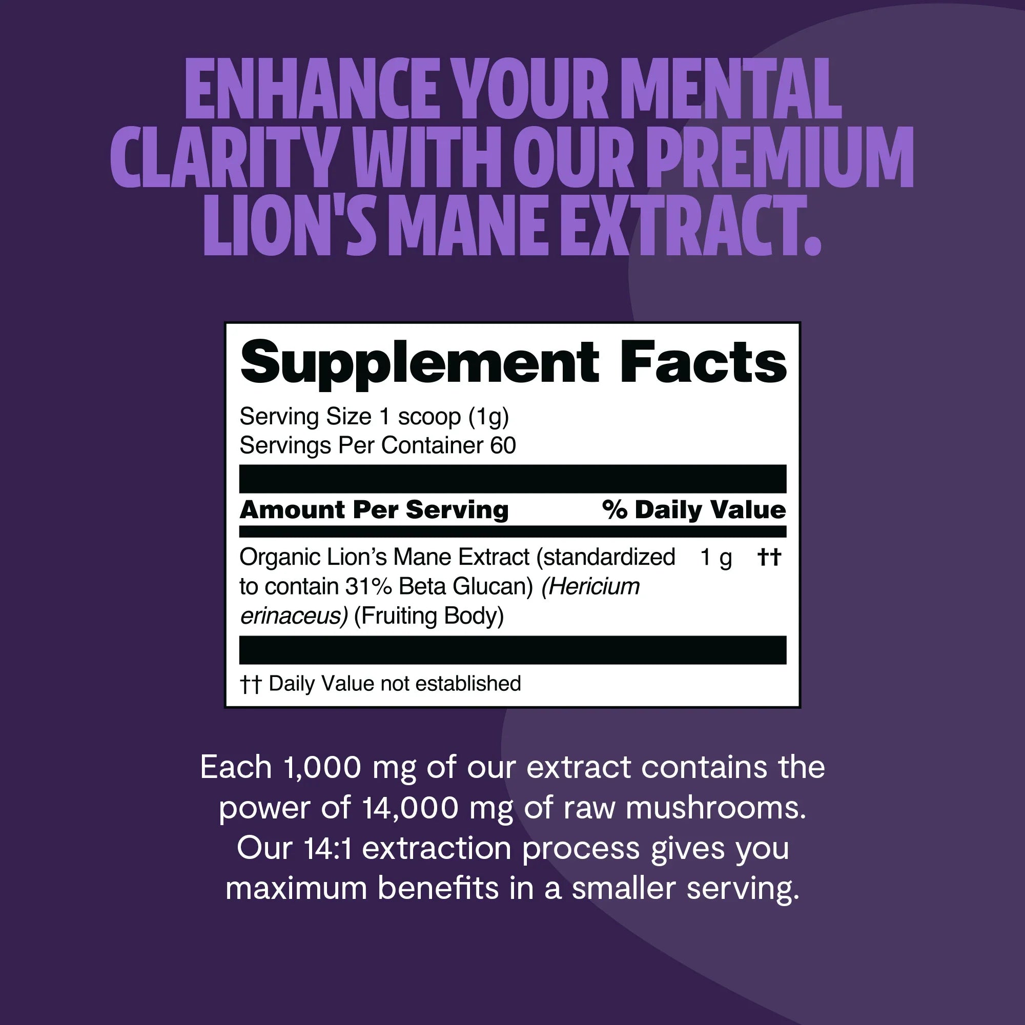 Lion's Mane Mushroom Extract Powder FreshCap Mushrooms