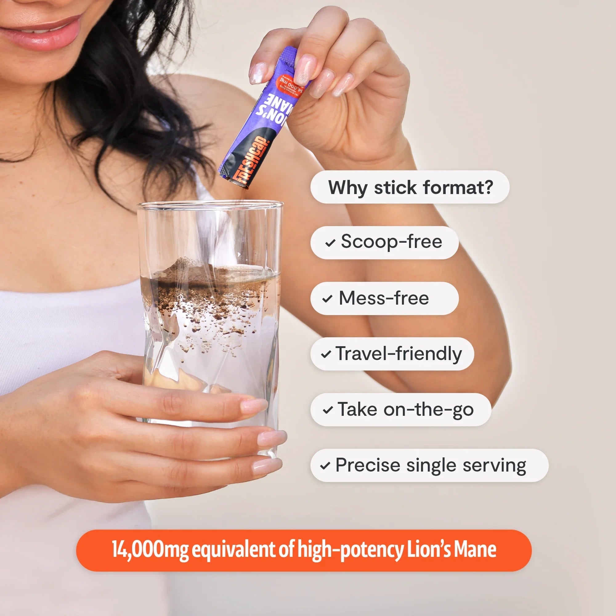 Lion's Mane Mushroom Extract Powder FreshCap Mushrooms