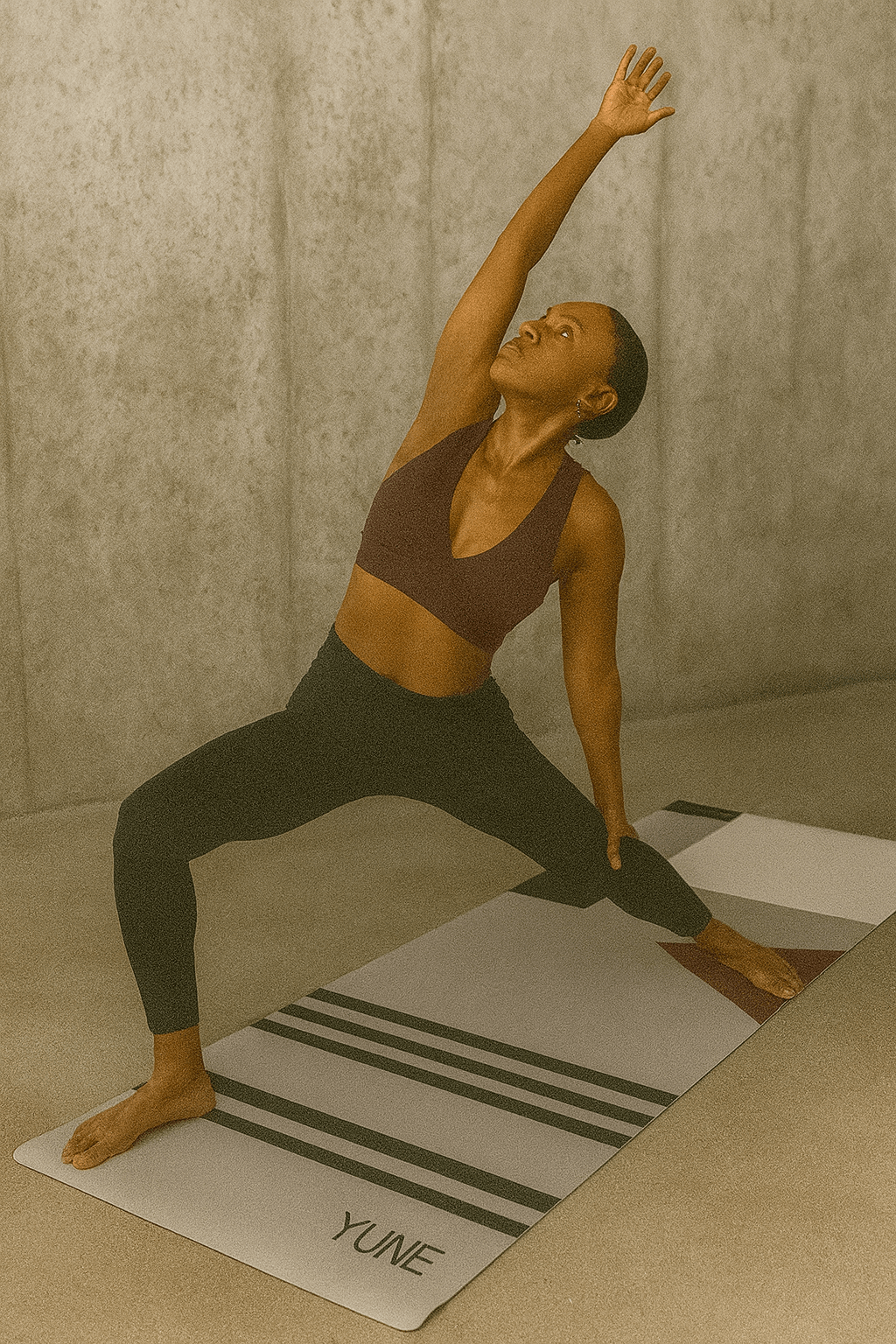 Lunar Balance — IR77 Gray Cushioned Yoga Mat Yune Yoga
