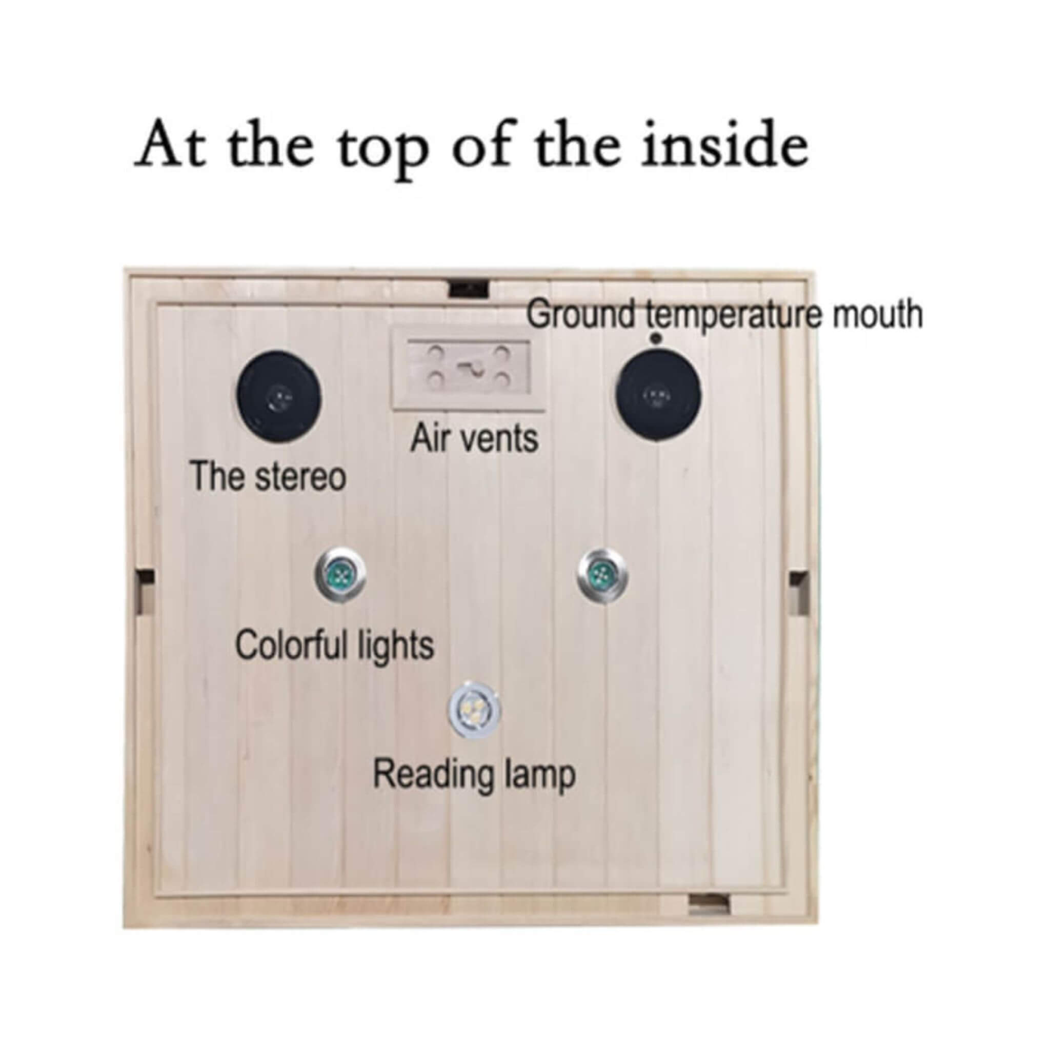 Luxury 2 - Person Hemlock Wood FAR Infrared Sauna Room W/ Glass Door, 1750W (SAK81525) SAKSBY WHOLESALE