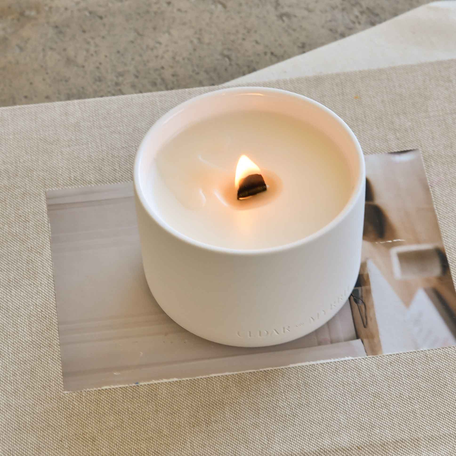 Mantra Wellness Candle CEDAR AND MYRRH