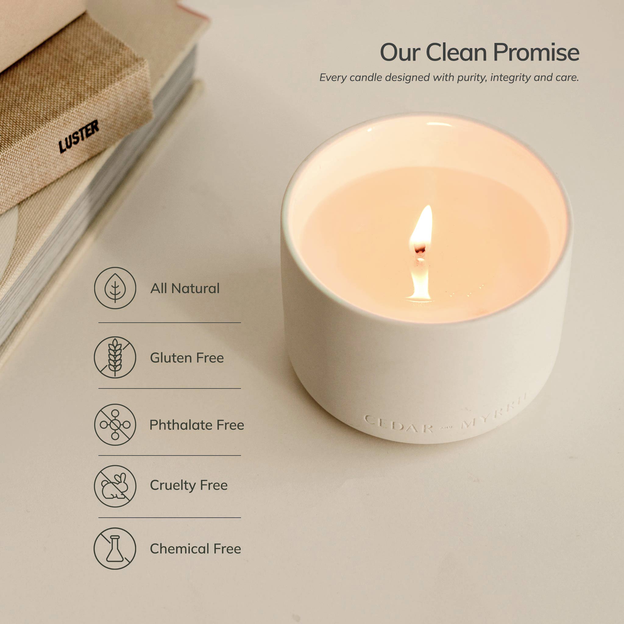 Mantra Wellness Candle CEDAR AND MYRRH