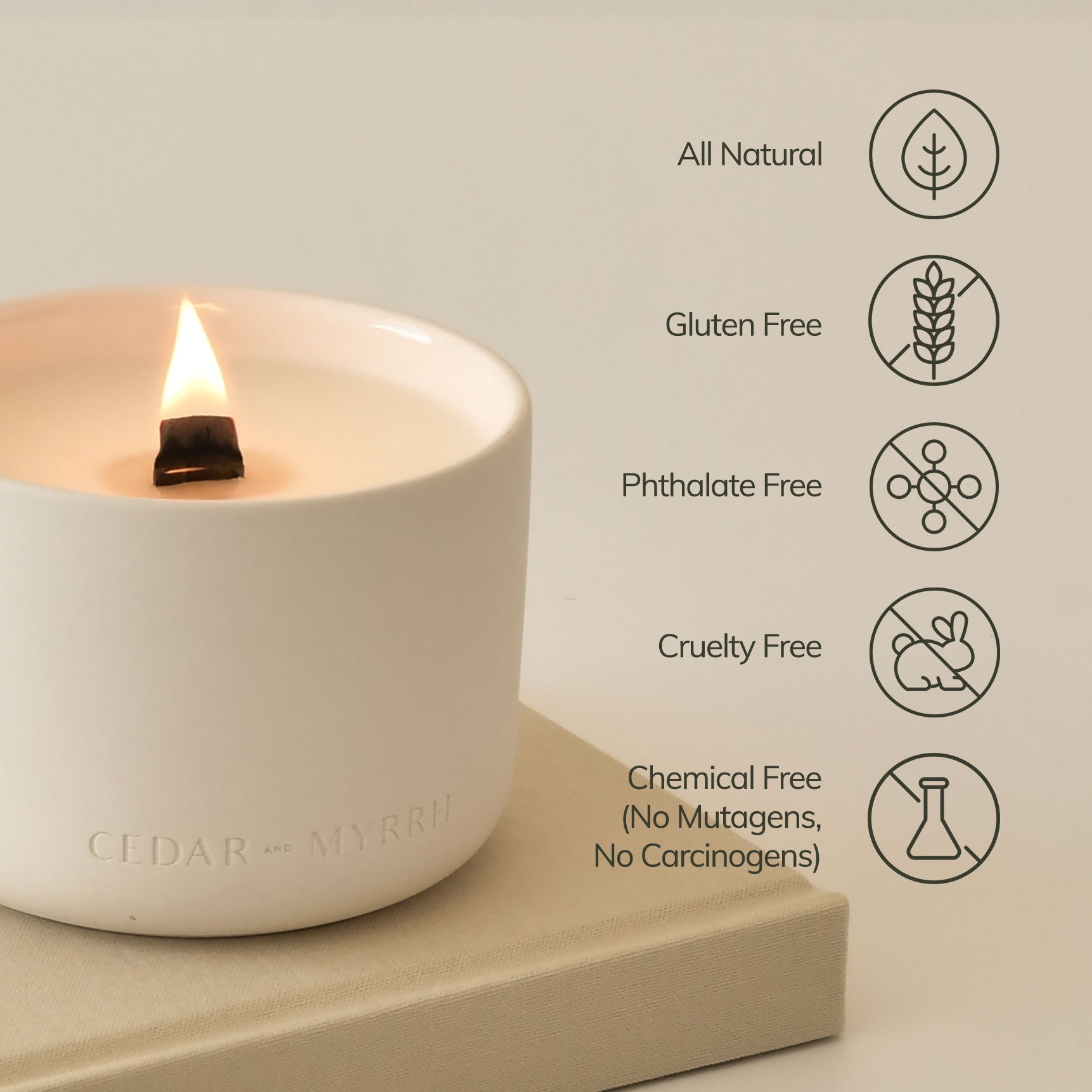 Mantra Wellness Candle CEDAR AND MYRRH