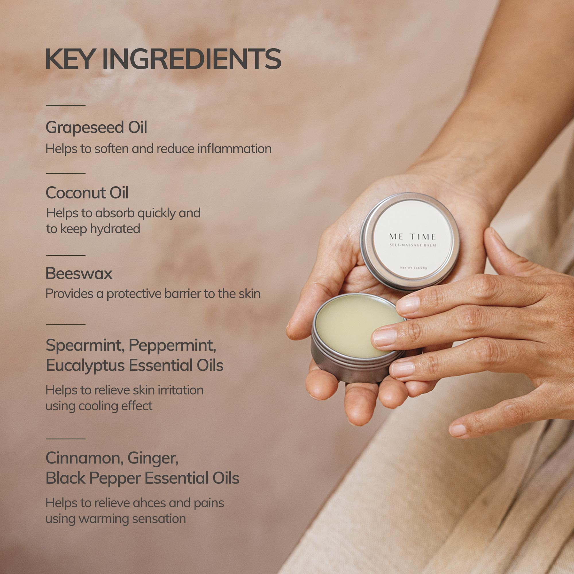 ME TIME Self - Massage Soft Balm CEDAR AND MYRRH