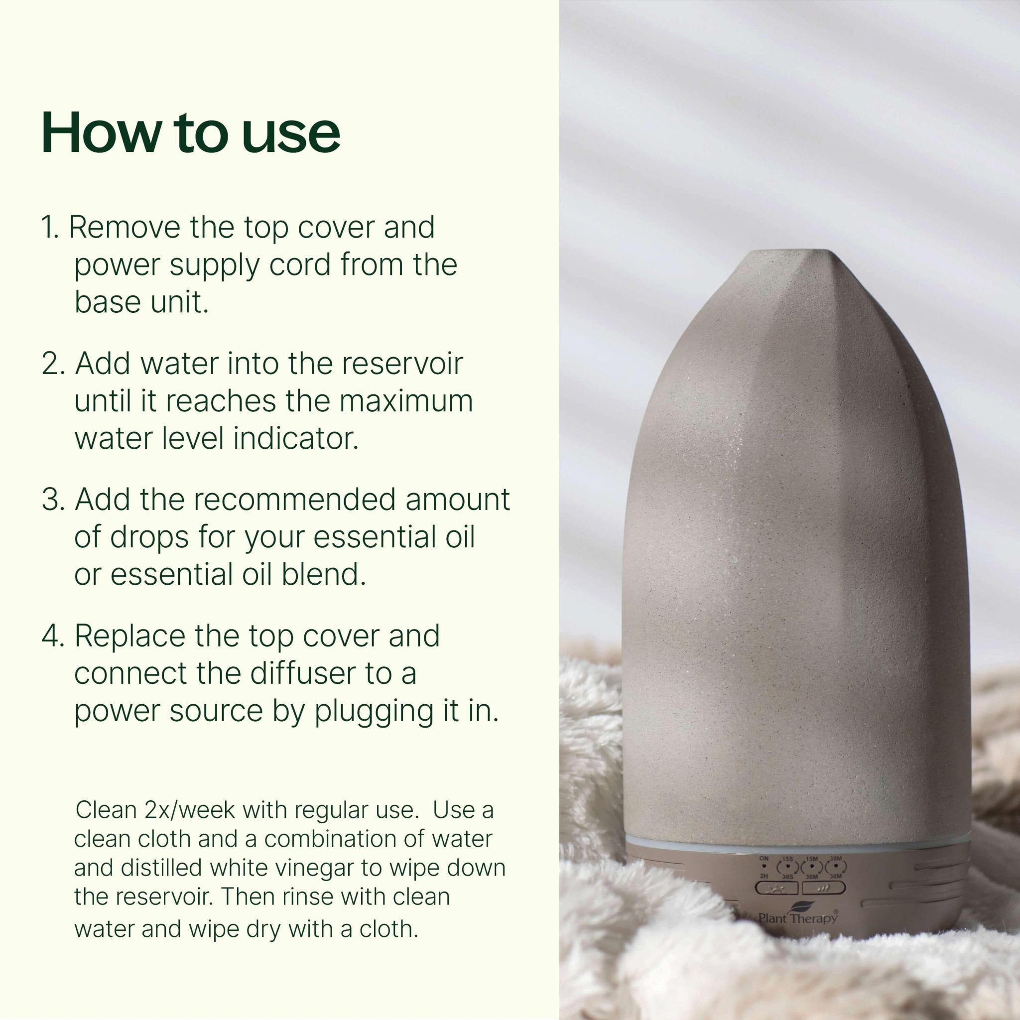 Metro Stone Diffuser - Gray Plant Therapy