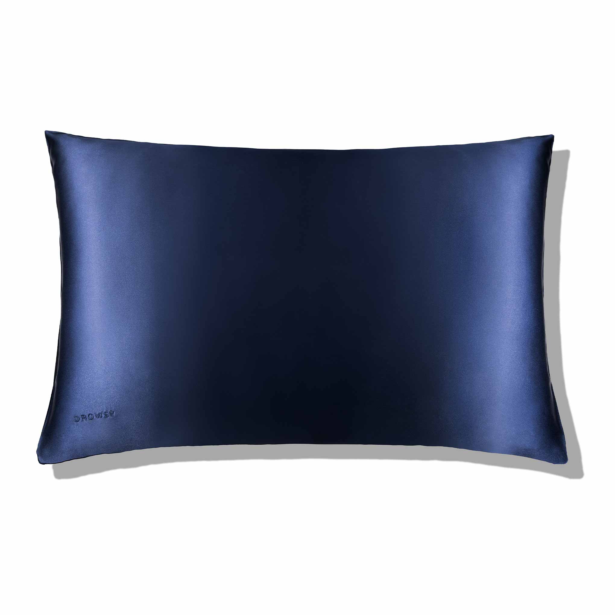 Midnight Blue Silk Pillowcase Drowsy