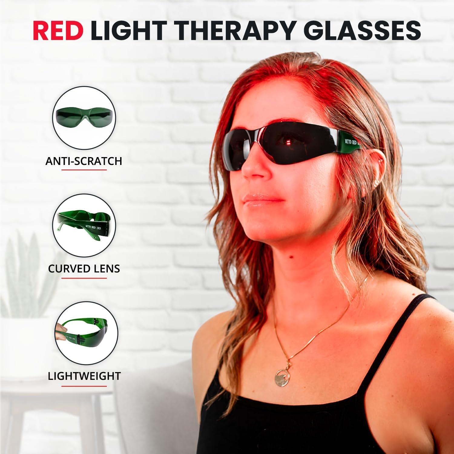 Mito Red Light | Red Light Therapy Glasses IR5 (Extra Dark) Mito Red Light