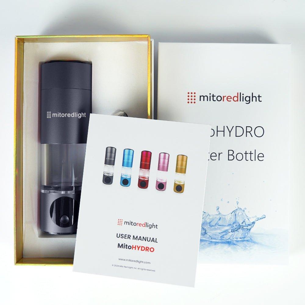 MitoHYDRO™ Ultra Premium Hydrogen Water Bottle Mito Red Light