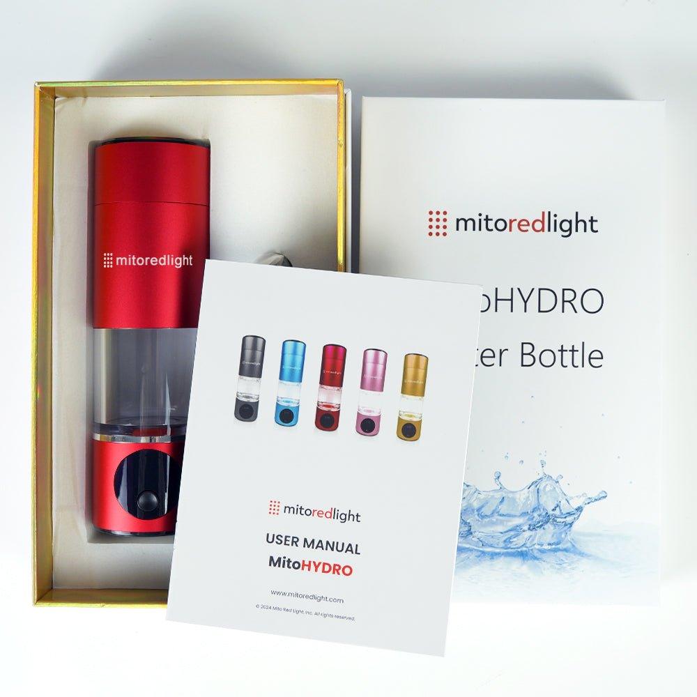 MitoHYDRO™ Ultra Premium Hydrogen Water Bottle Mito Red Light