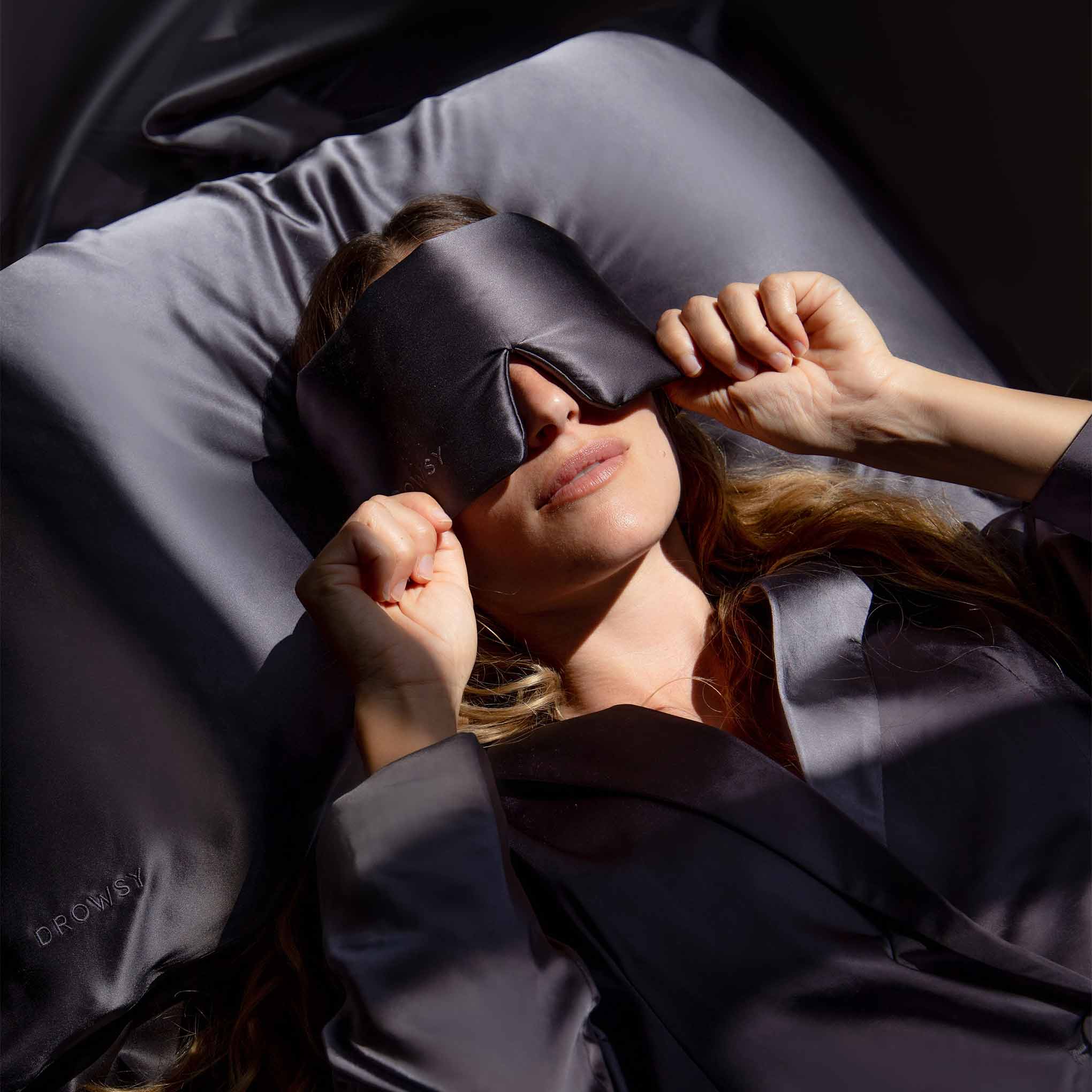 Moonlight Shadow Silk Pillowcase Drowsy