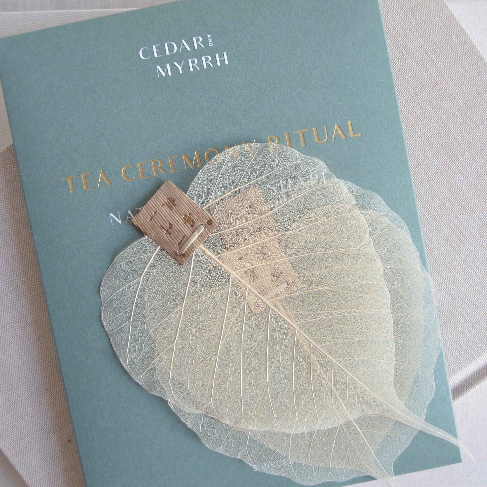 Natural Leaf Shape Tea Strainers CEDAR AND MYRRH