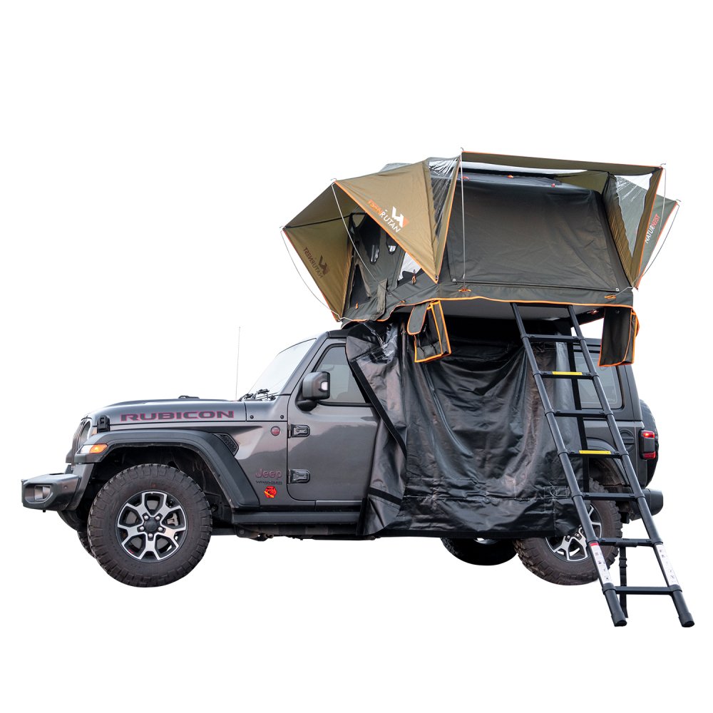 Naturnest Andromeda Green Soft Shell Rooftop Tent With Large Panoramic Skylight & YKK Doors (SAK50612) SAKSBY WHOLESALE