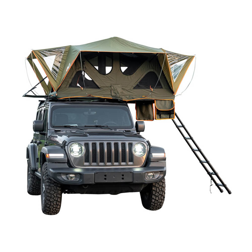 Naturnest Andromeda Green Soft Shell Rooftop Tent With Large Panoramic Skylight & YKK Doors (SAK50612) SAKSBY WHOLESALE