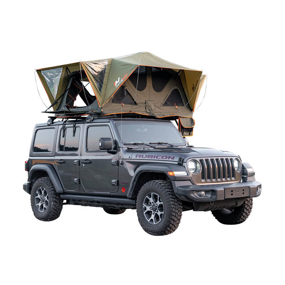 Naturnest Andromeda Green Soft Shell Rooftop Tent With Large Panoramic Skylight & YKK Doors (SAK50612) SAKSBY WHOLESALE