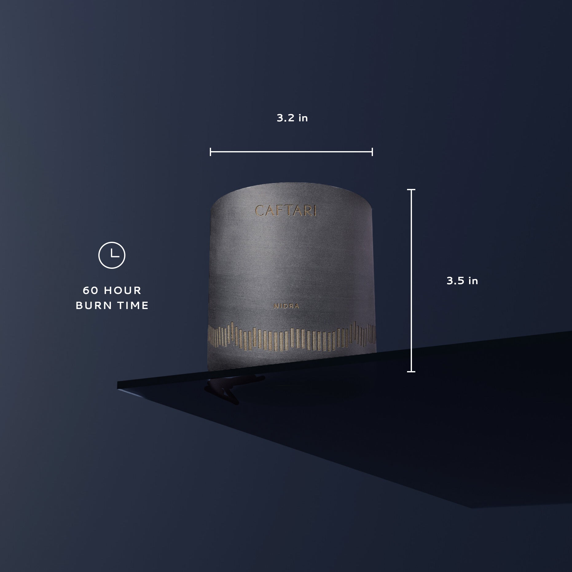 Nidra - Neuroscientist Verified Sleep Candle Caftari
