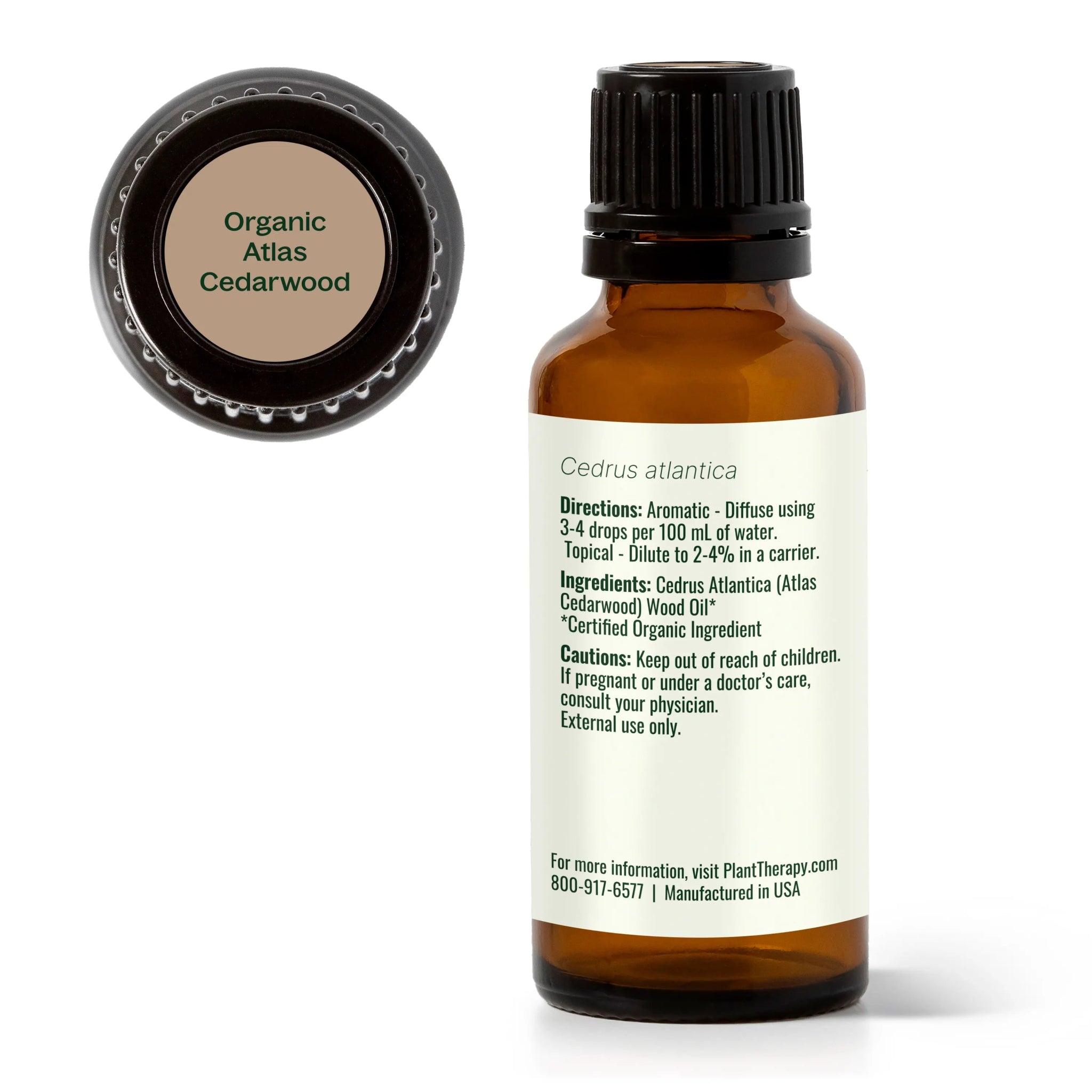 Organic Atlas Cedarwood Essential Oil Plant Therapy