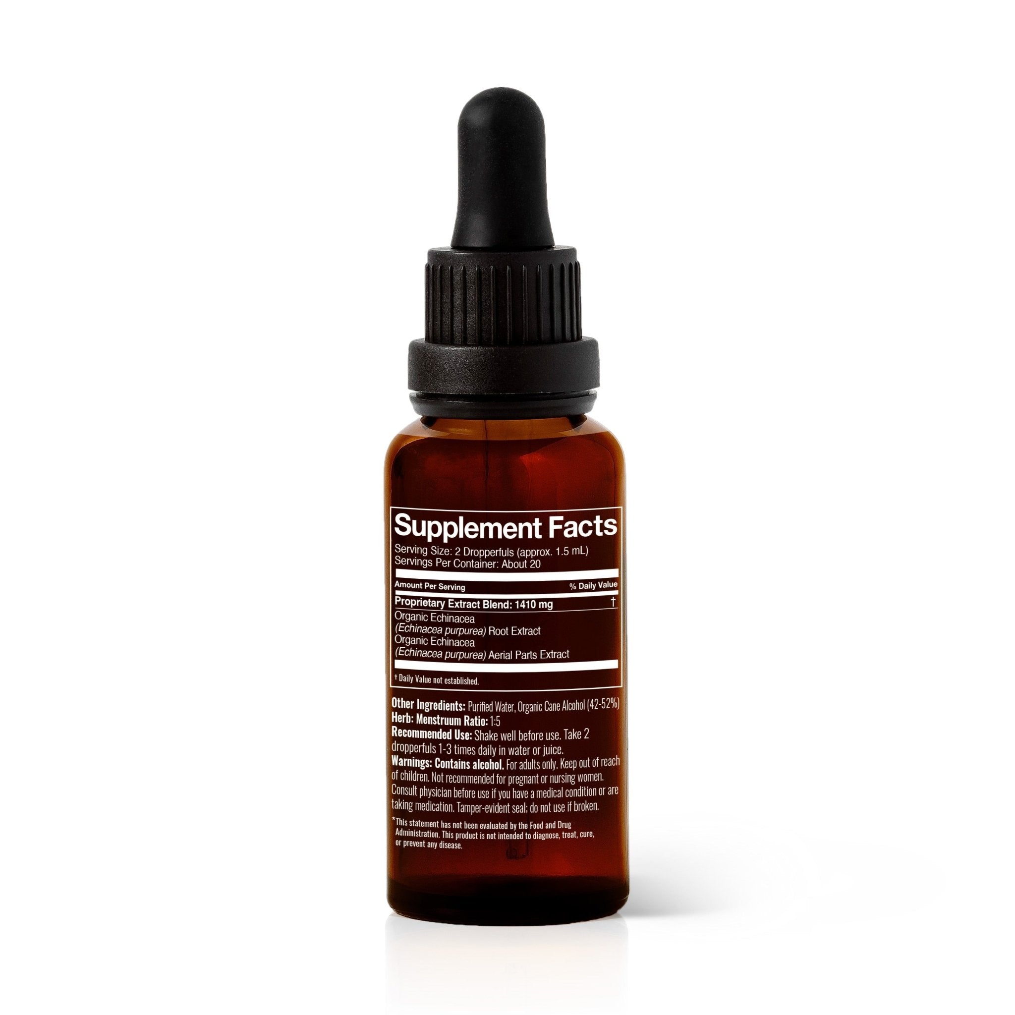Organic Echinacea Blend Herbal Tincture Plant Therapy