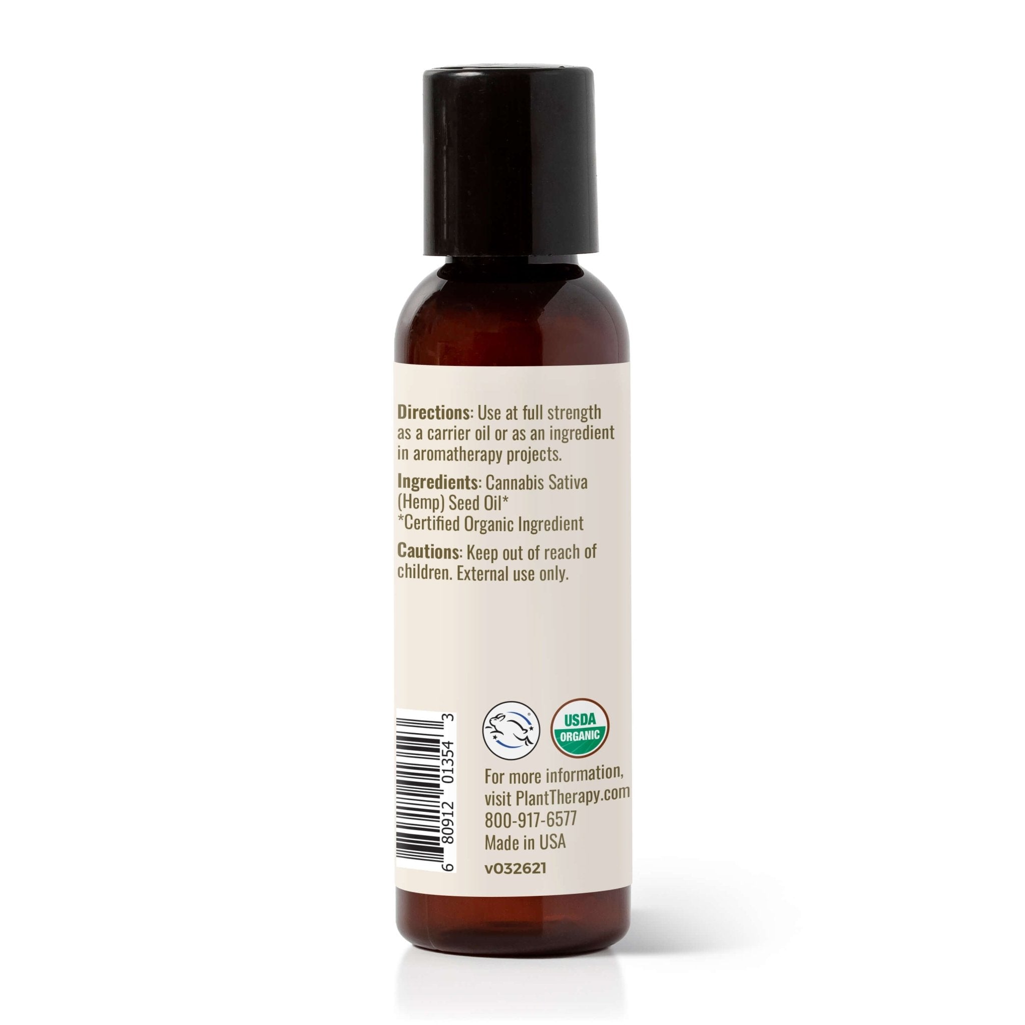 Organic Hemp Seed Carrier Oil Plant Therapy
