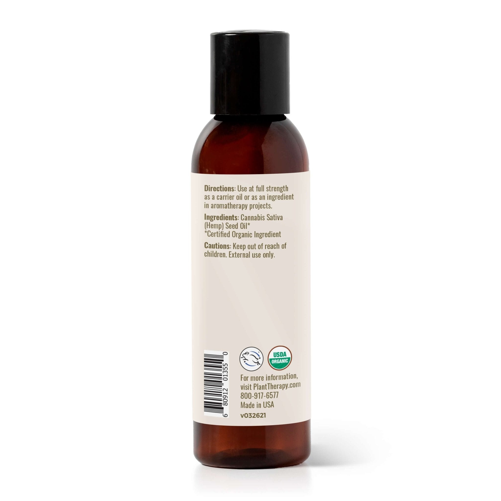 Organic Hemp Seed Carrier Oil Plant Therapy
