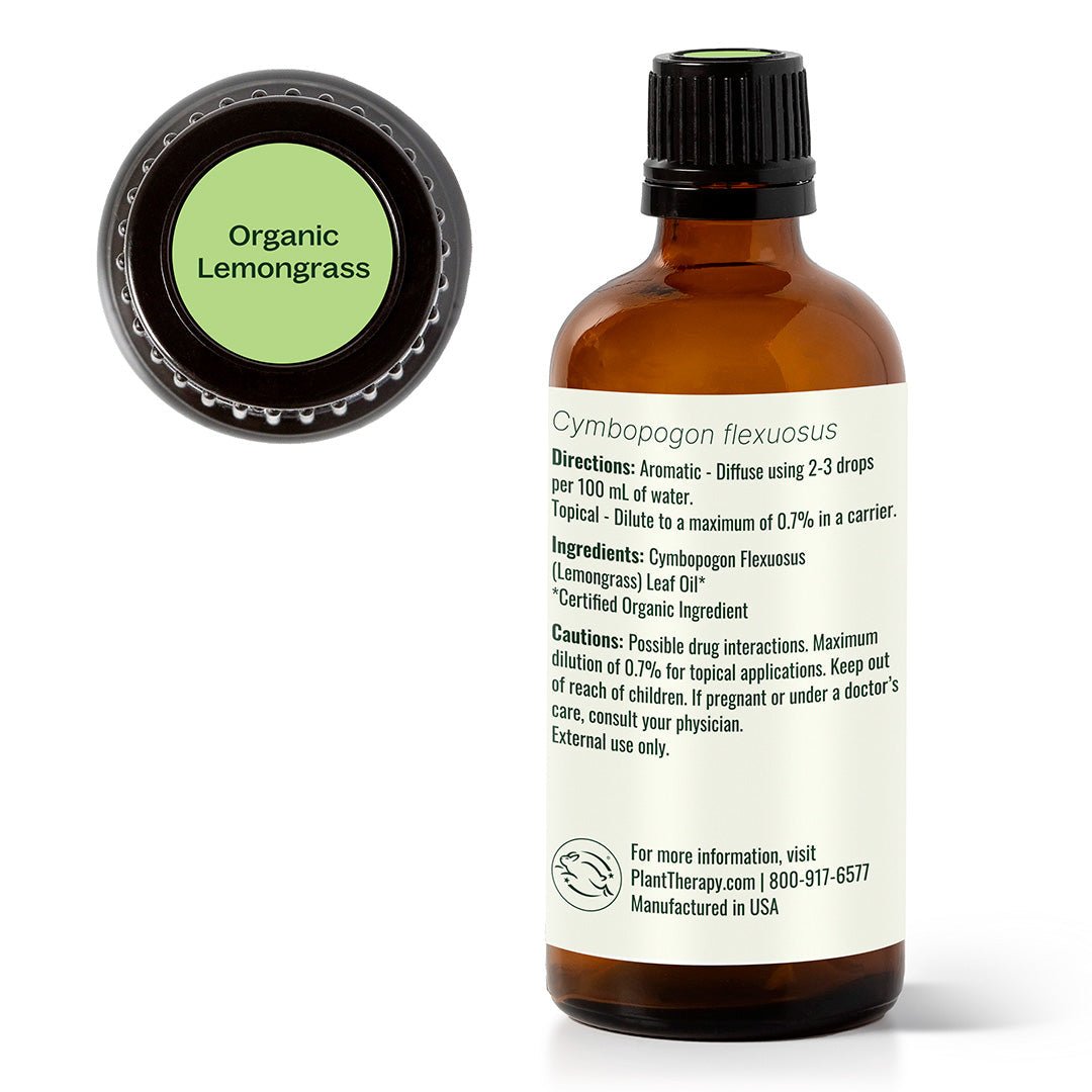 Organic Lemongrass Essential Oil Plant Therapy