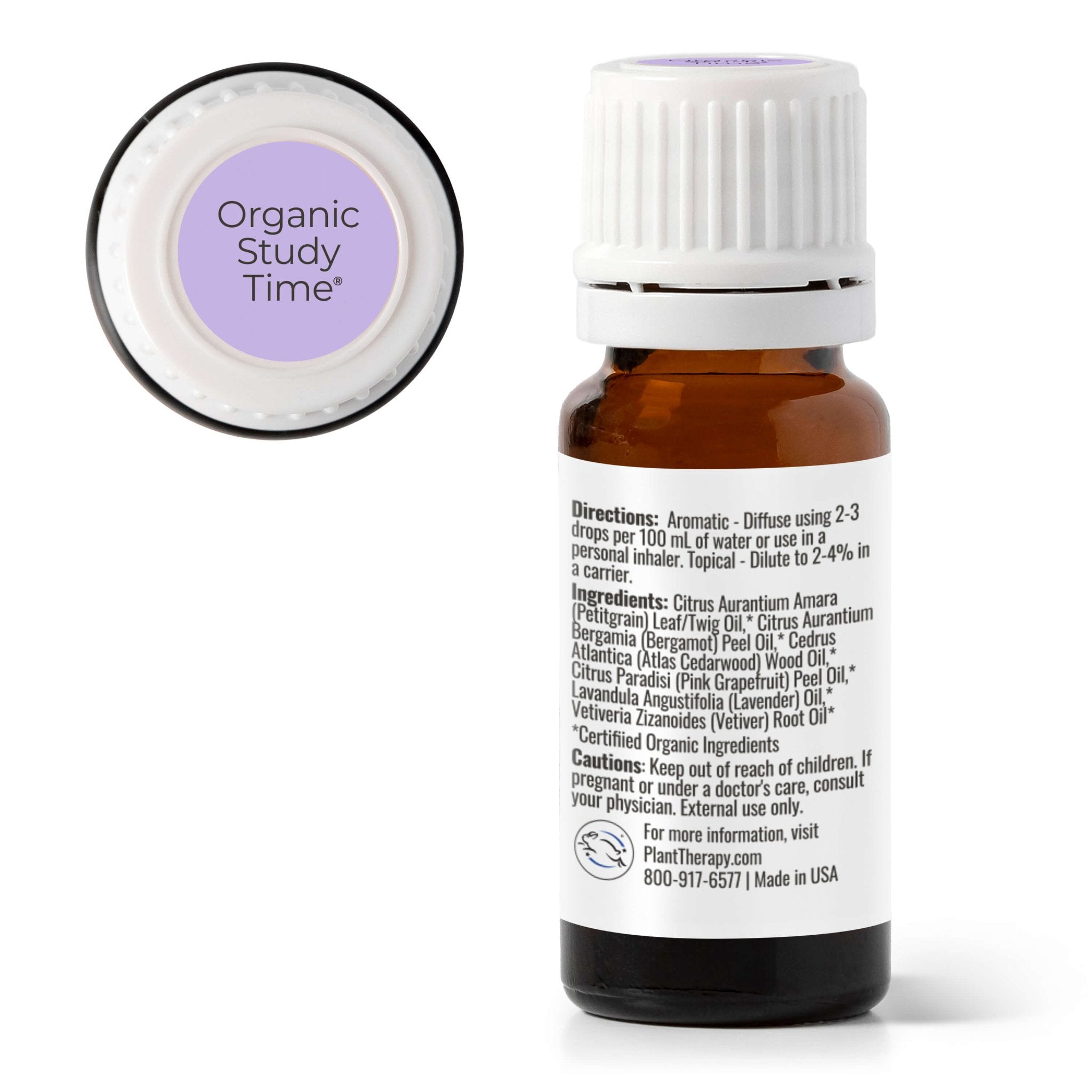 Organic Study Time KidSafe Essential Oil Plant Therapy