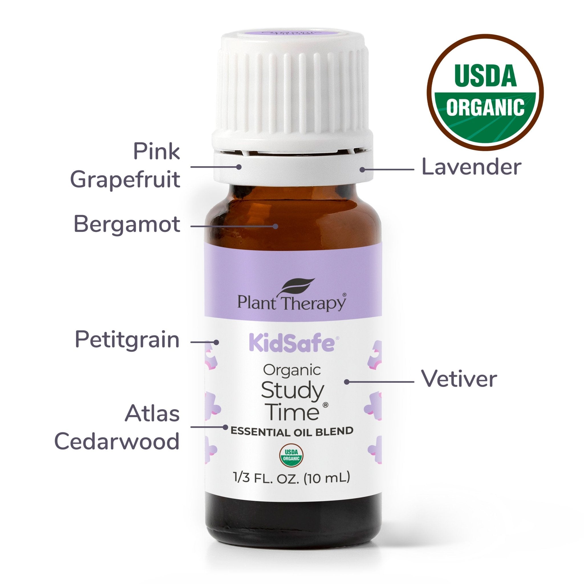 Organic Study Time KidSafe Essential Oil Plant Therapy