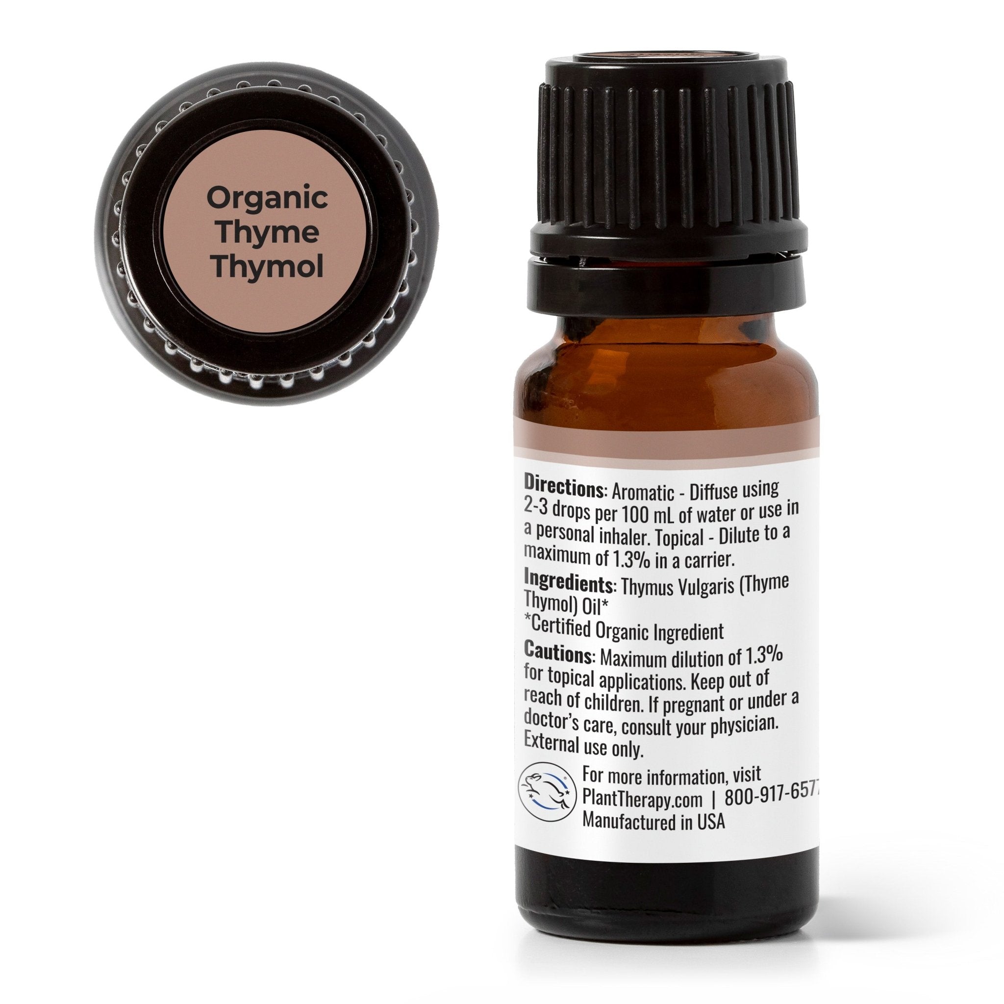 Organic Thyme Thymol Essential Oil Plant Therapy